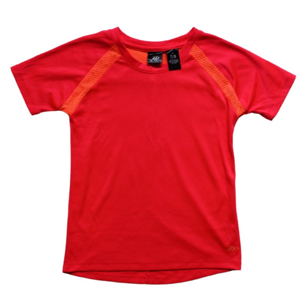 Pro Player Kids Pink w/Orange Mesh T-Shirt SZ 7/8